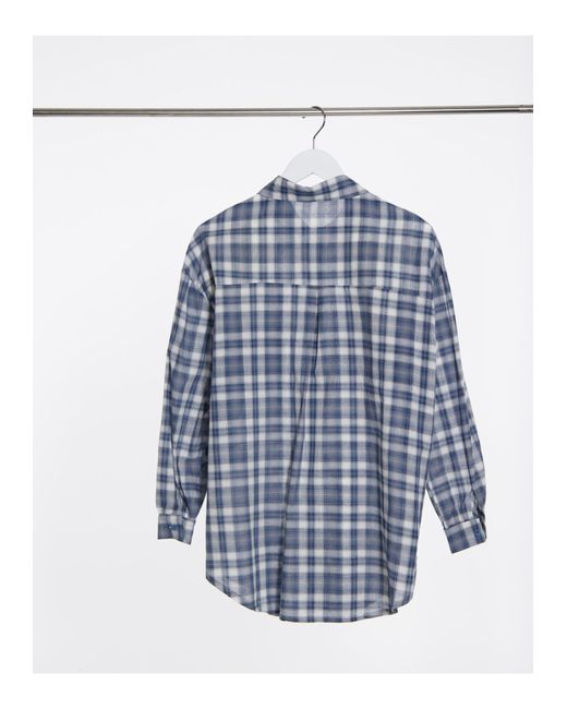 camicia lunga a quadri