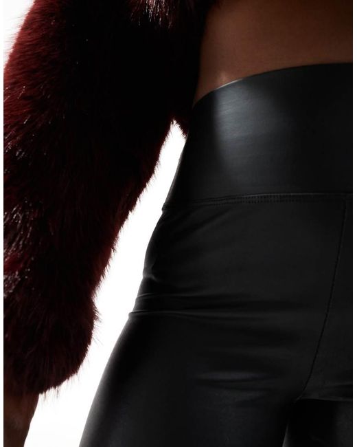 New Look Natural Wet Look leggings
