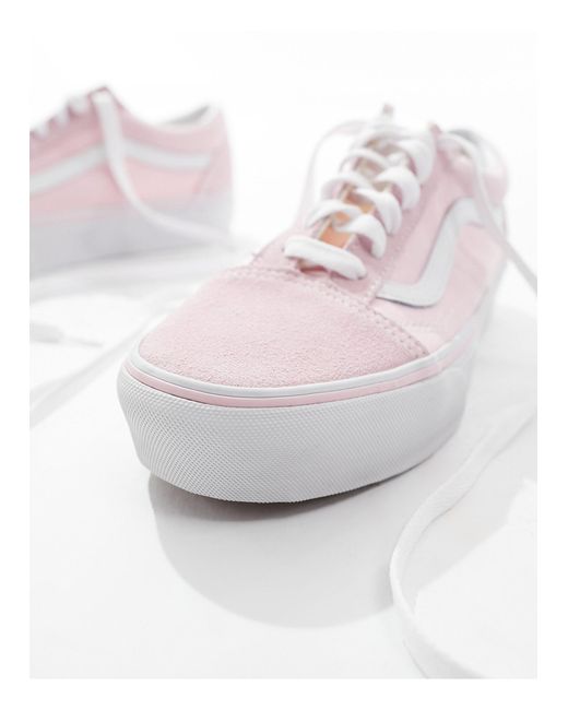 Old skool - sneakers chiaro con plateau di Vans in White