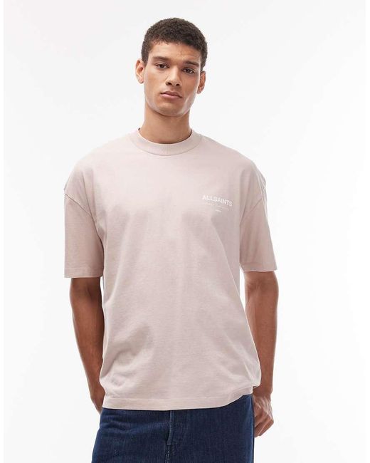 AllSaints White Underground T-shirt for men