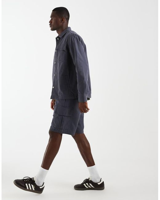 Barbour Blue Wetheral Co-Ord Cargo Shorts for men