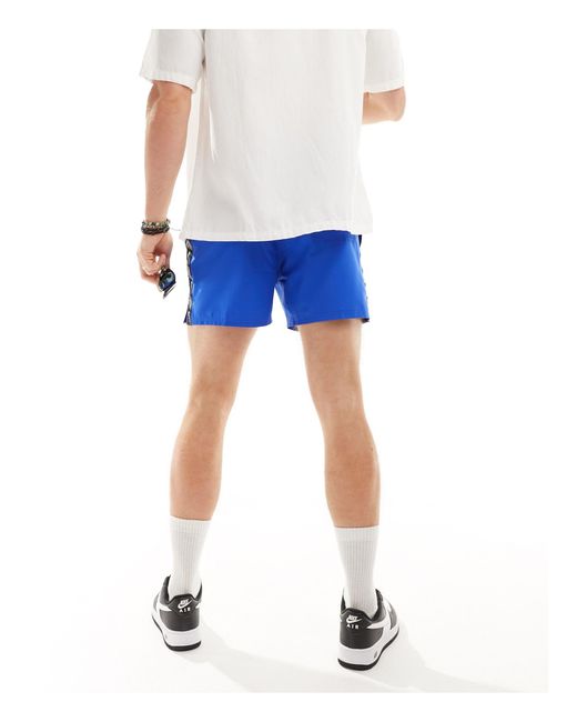 Nike Blue Logo Tape 5 Inch Volley Swim Shorts for men