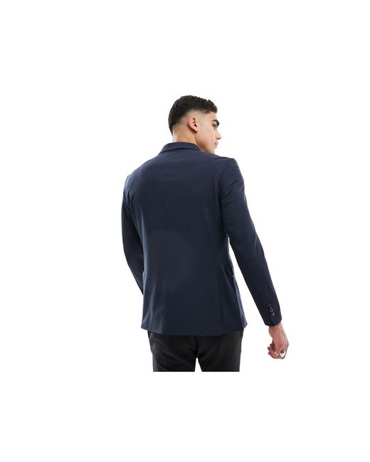 Premium - giacca da abito doppiopetto di Jack & Jones in Blue da Uomo