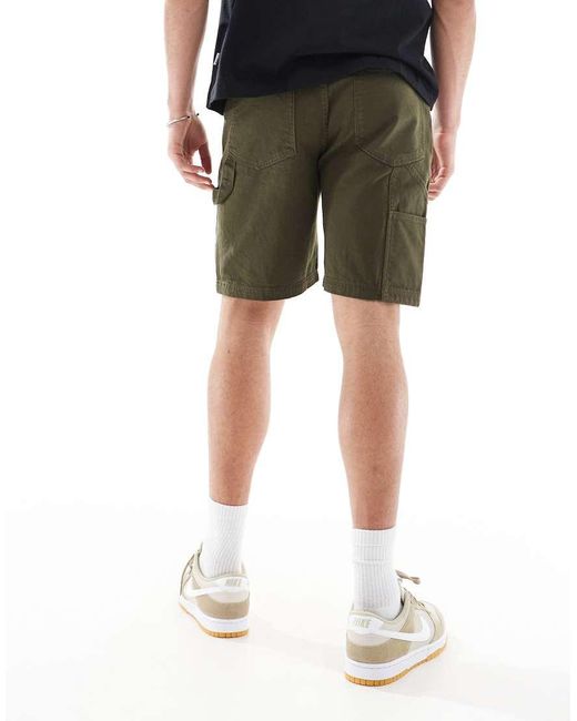 Another Influence Ruimvallende Cargoshorts in het Green voor heren