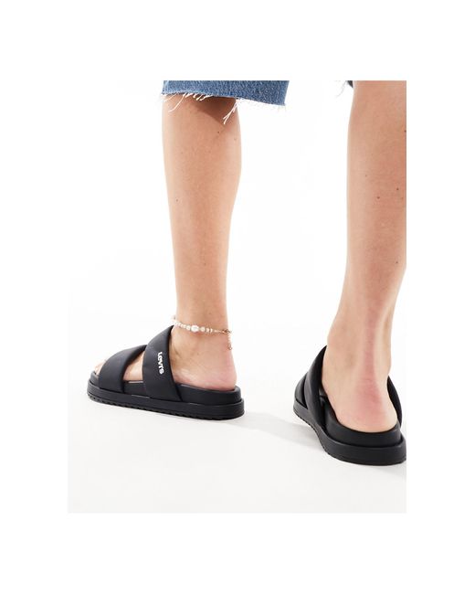Levi's Black – lydia – gepolsterte sandale