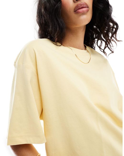 & Other Stories Yellow – kastiges oversize-t-shirt