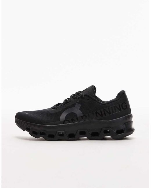 On Shoes Black Cloudmster 1 Running Trainers for men