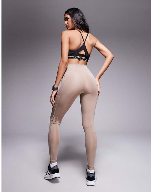 Adidas Originals Gray Adidas Training Optime Essentials Full Length leggings