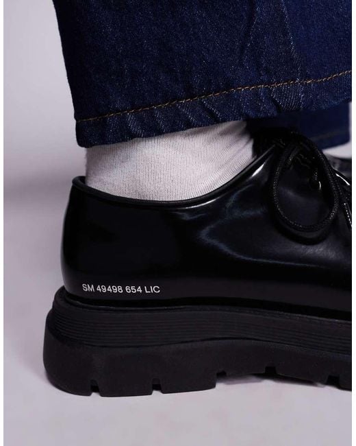 Steve Madden Blue Chunky Lace Up Loafers for men