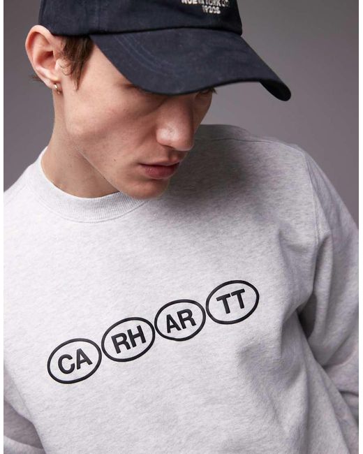 Sudadera Con Estampado Gráfico Bumper De Carhartt de hombre de color Gray