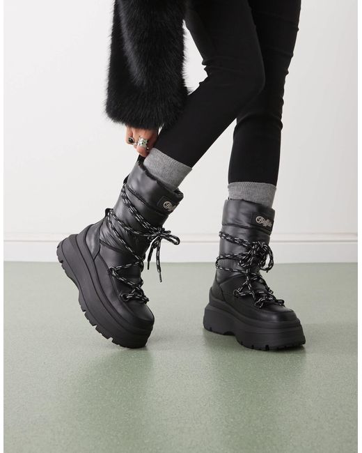 Buffalo Black Snow Puffer Boots