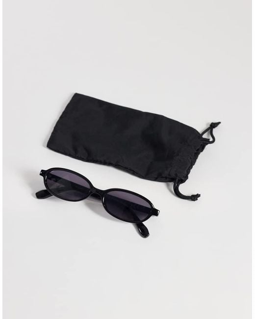 Weekday Blue Oval Sunglasses