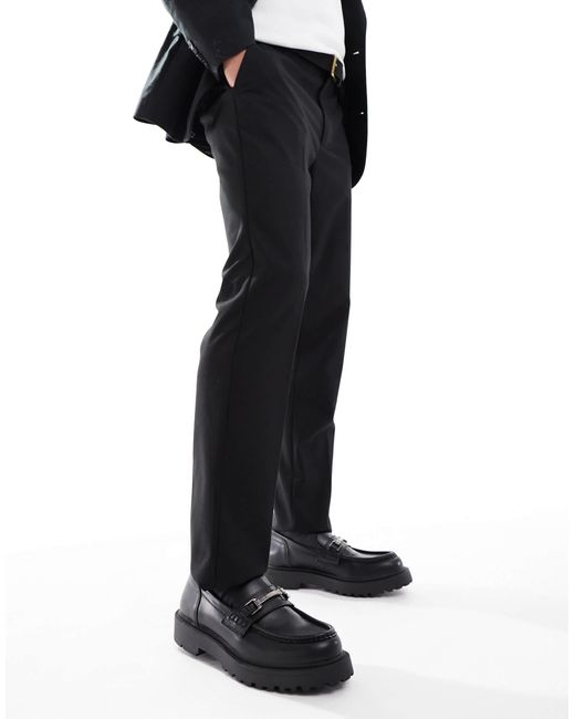 Pull&Bear – loafer in Black für Herren