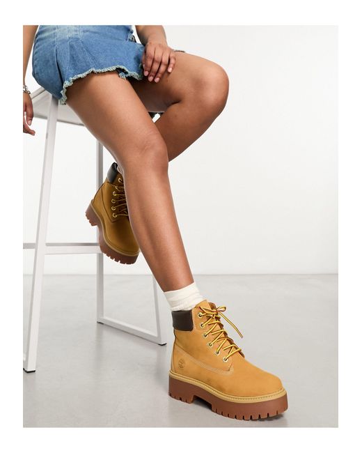 Platform timberland clearance boots