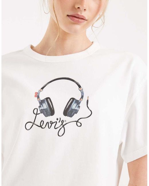 Levi's White Music Graphic Vintage Tee