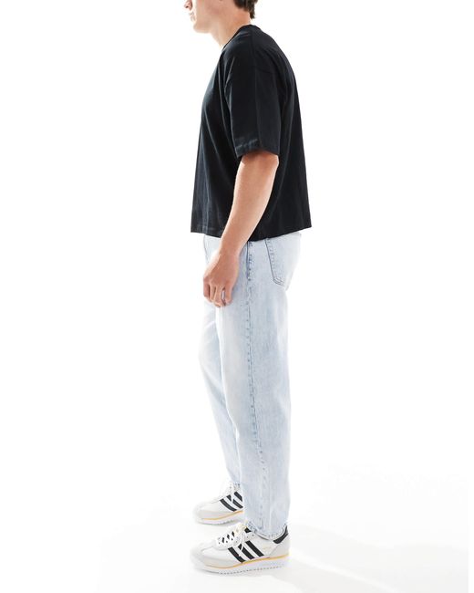 Bershka Black Loose Fit Jeans for men