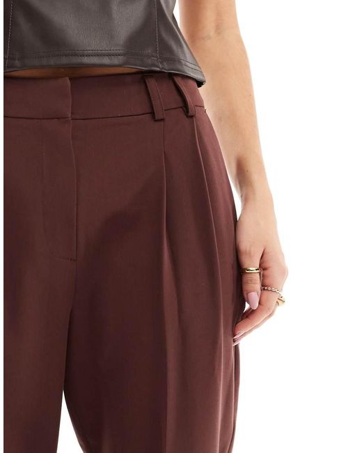 Miss Selfridge Elegante Broek Met Rechte Pijpen in het Red