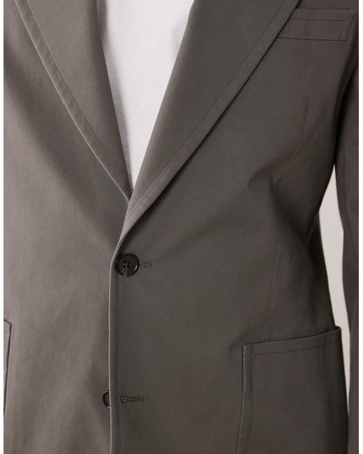 ASOS Gray Slouchy Blazer for men