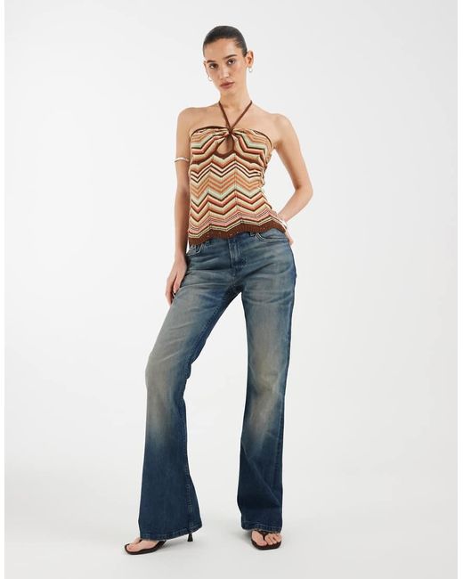 Motel Blue Anona Halter Top