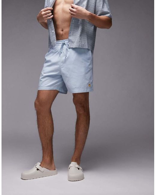 Carhartt Gray Chase Swim Trunks for men
