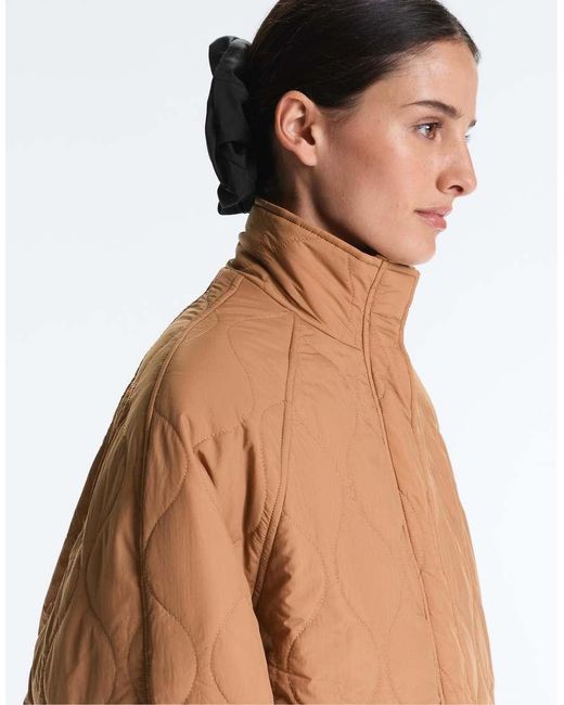 Oysho Brown Waterrepellent Fellex® Aerogel Padded Jacket