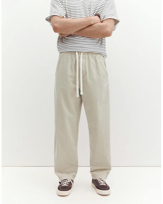 Pull&Bear – weite jogginghose in White für Herren