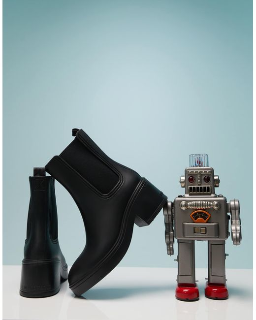 Bimba Y Lola Green Low Heel Wellington Ankle Boots