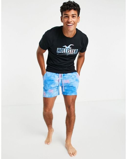 Hollister Lounge T-shirt Shorts Set in Blue for Men | Lyst UK