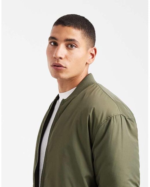 ASOS Green Bomber Jacket for men