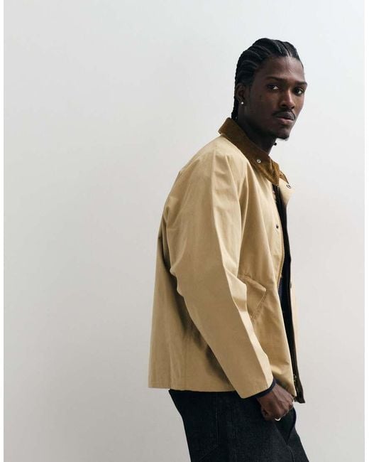 Barbour Natural Transport Oversized Harrington Jacket for men