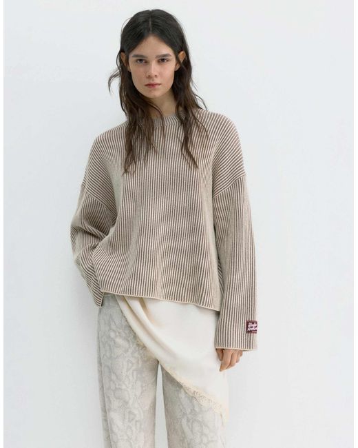 Pull&Bear Gray – strickpullover