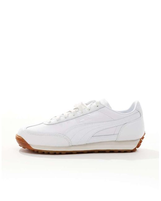 PUMA Blue Easy Rider Leather Trainers