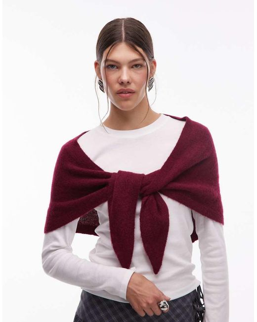ARKET Red Triangle Alpaca Scarf