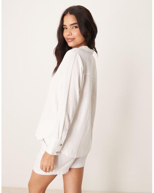 Camicia Comoda di Jdy in Natural
