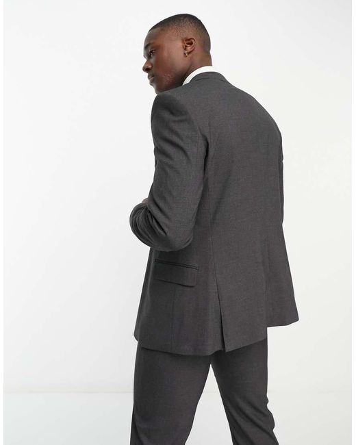 ASOS Smal Colbert in het Black voor heren