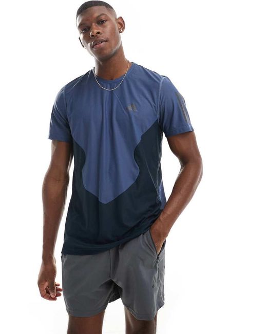 Adidas Originals Blue Adidas Own The Run T-shirt for men