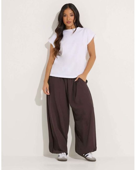 PixieGirl Brown Petite Balloon Trousers