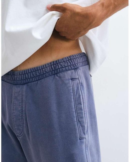 Weekday Blue Wide Leg joggers for men