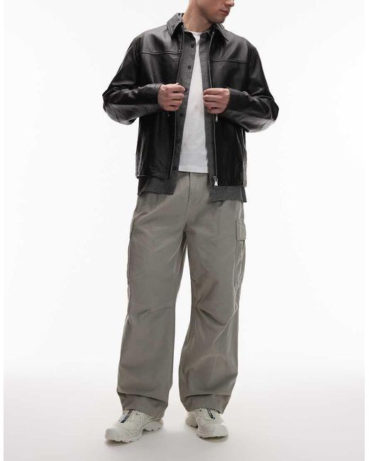 Carhartt Gray Cole Relaxed Cargo Trousers for men