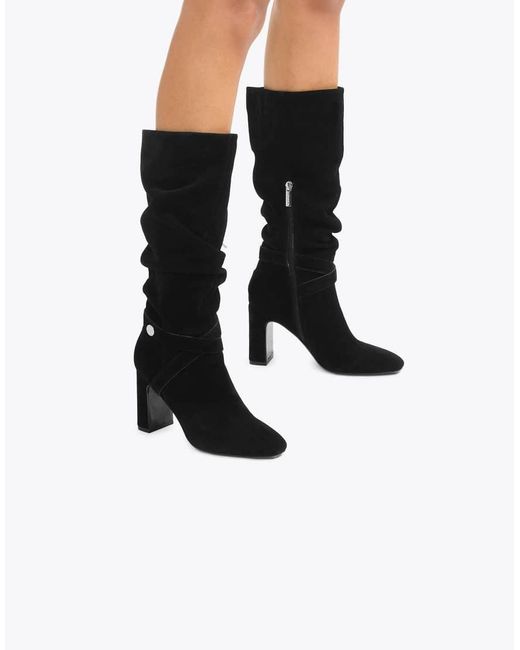 Carvela Kurt Geiger Black Jackpot Slouch Knee Boots
