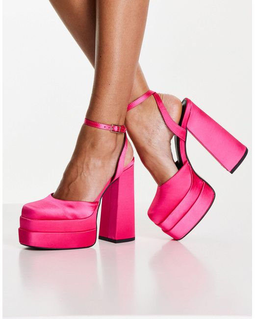 pink platform shoes