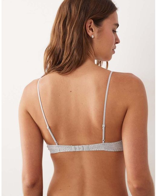 Cotton On Gray Demi Jersey Bralette