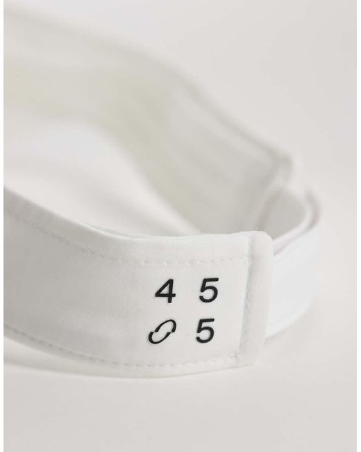 4505 White Tennis Visor With Adjustable Back