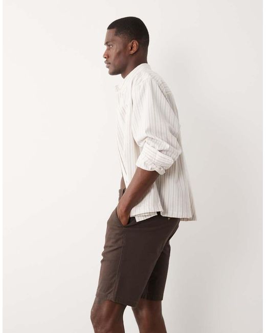 ASOS Natural Skinny Fit Chino Shorts for men