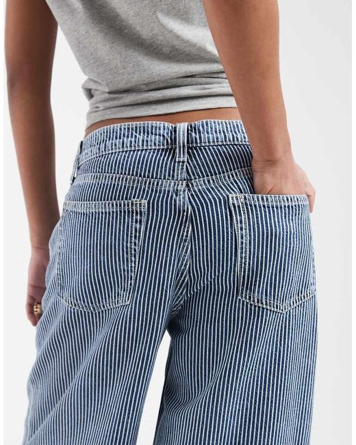 Gap Blue Mid Rise Wide Leg Jeans
