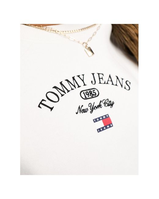 Tommy Hilfiger White – luxe authentic – lässig geschnittenes sweatshirt