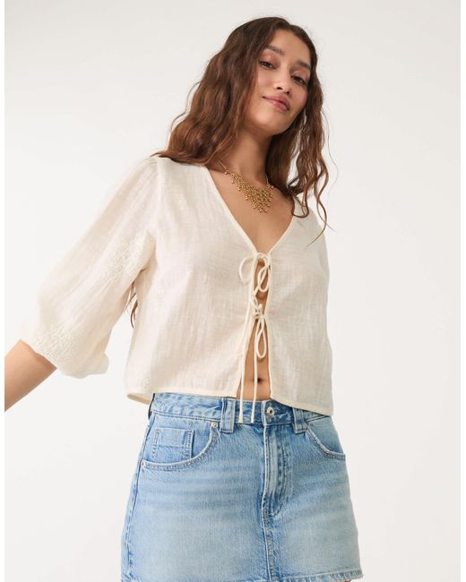 Stradivarius Blue – d62 – denim-skort