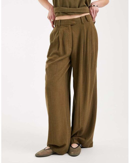 ASOS Green Tailored Slouchy Pants