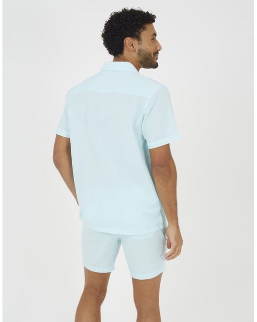 Brave Soul White Revere Collar Shirt for men