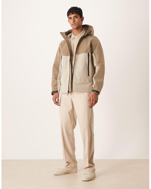 Chaqueta Cortavientos Técnica Con Diseño Color Block De -Neutro Calvin Klein de hombre de color Natural